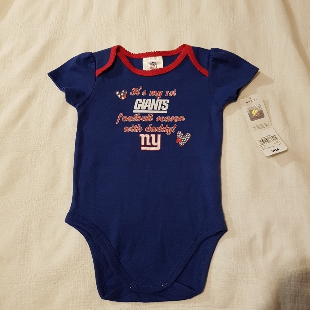 New York Giants baby girls undershirt 18 months